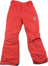 Burton Girls Snow Pants Size Small Coral Pink Dryride Room To Grow Insulated