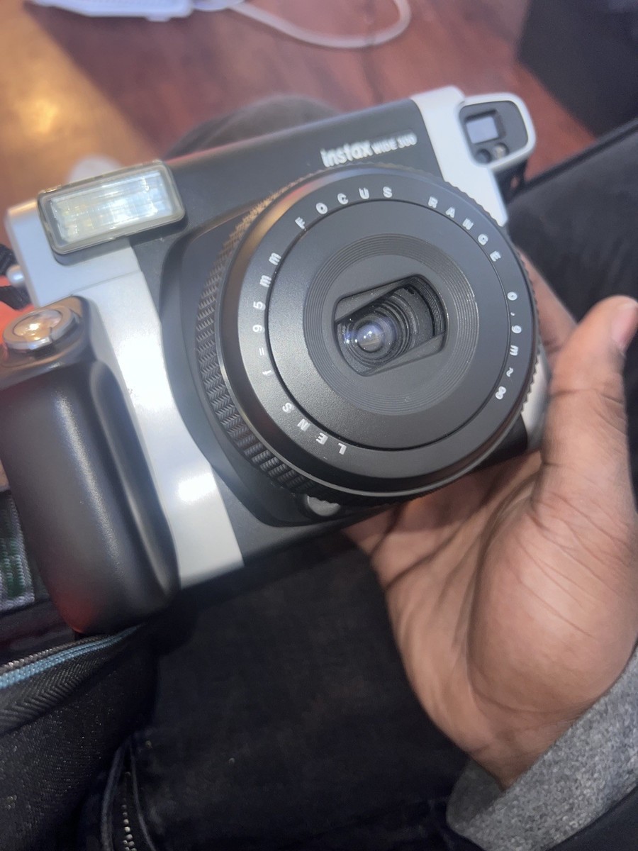 Fujifilm Instax Wide 300 Instant Film Camera - Black/Silver for