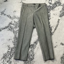 Talbots Pants Womens Size 14 Grey Newport Trouser Mid Rise Office Work