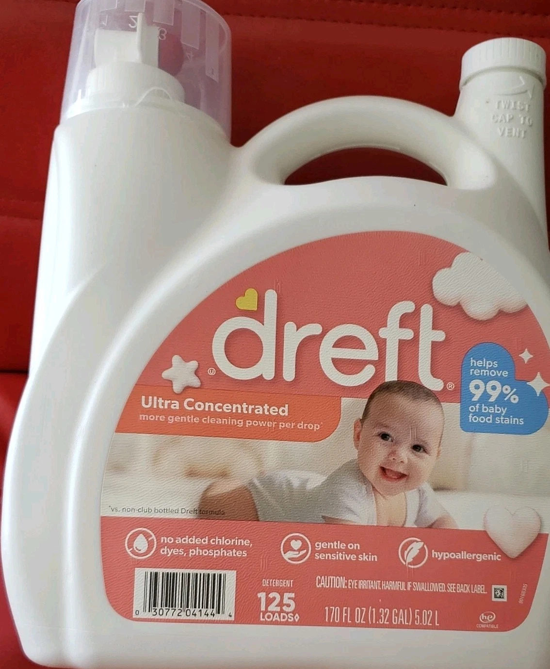 Dreft Ultra Concentrated Liquid Baby Laundry Detergent (125 Loads, 170 fl. oz.)
Opens in a new windo