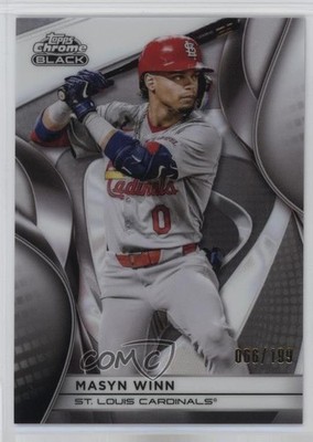 2025 Topps Chrome Black Refractor /199 Masyn Winn #115 1ob0
