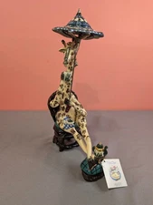 Blue Sky Clayworks Heather Goldminc Giraffe Figurine Tea Light Candle Holder