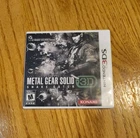 Metal Gear Solid 3D: Snake Eater (Nintendo 3DS, 2012) Complete With Manual