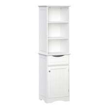 RiverRidge, White Ashland Bathroom Freestanding Storage Cabinet with Three Op...