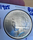 1925 Peace Dollar. UNC. BU. Amazing Luster.