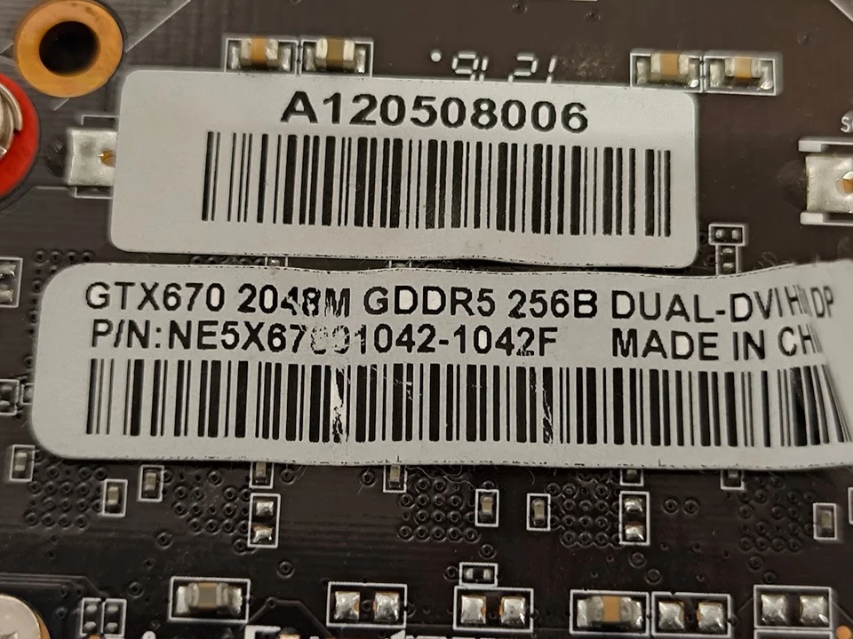 Gainward GTX 670 2GB GDDR5 Graphics Card - Used, Working - Image 3 of 4