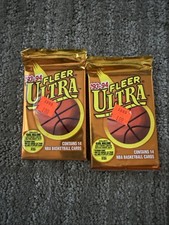 1993-94 Ultra Basketball Series 1 Sealed RETAIL Pack - 2 pack lot