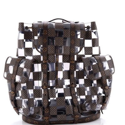 Louis Vuitton Christopher Backpack Limited Edition Monogram Chess Canvas and PVC