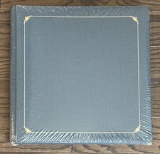 Creative Memories Album 12x12 Denim Blue Gold Trim Old Style New Sealed w/Pages