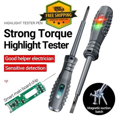 Elektrischer Prüfstift Spannungsprüfer Neon Schraubendreher Live Wire Detector