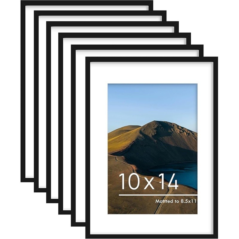 Sturdy Picture Frame Set of 6 Wall Mount Poster Frames Home Decor New