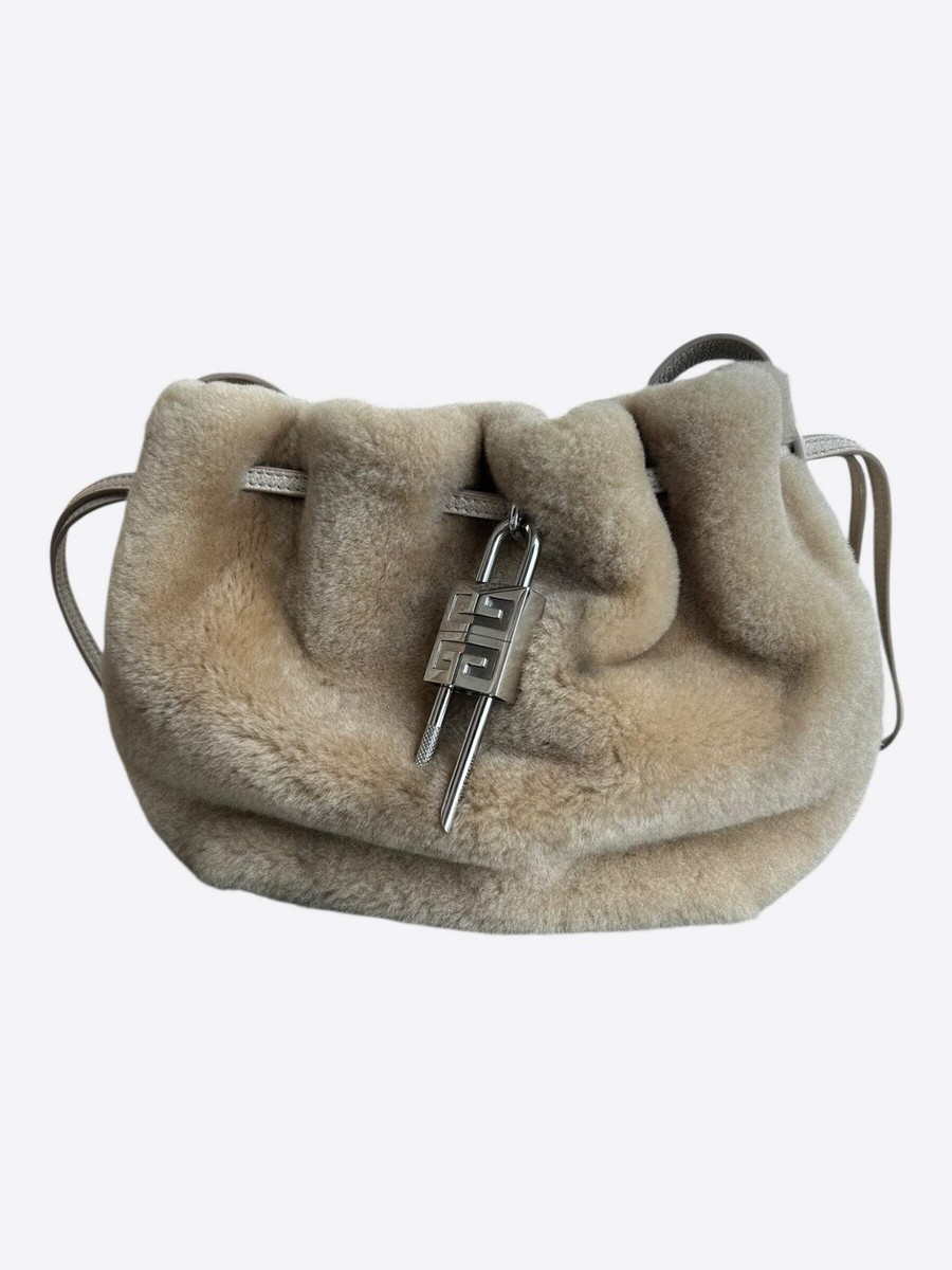 フシギバナ Givenchy Brown Fur Pumpkin Bucket Bag | eBay