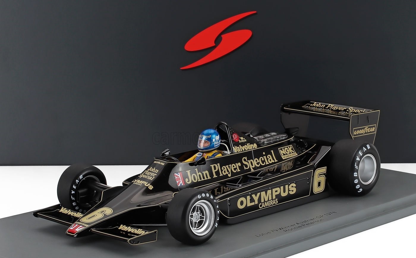 1:18 Spark 18S367 Ronnie Peterson Lotus 79 #6 Winner Austrian GP 1978