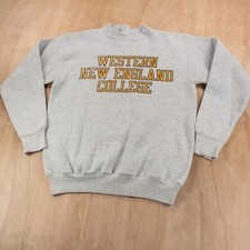 CHAMPION Western New England College crewneck weatshirt MEDIUM vtg 90s usa made