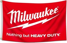 Milwaukee Tools Flag Banner Flag 3x5 Feet Heavy Duty Power Tools Equipment