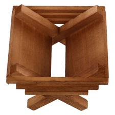 Mini Presepe in Legno Decorazione Natalizia Mangiatoia per Libreria