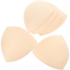 4 Pairs Removable Bra Sponge Pads for Sports and Daily Use Light Yellow
