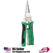 8 in 1 Wire Strippers with Voltage Tester, Cable Strippers/Cutters with Plier, C