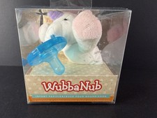 WubbaNub White Unicorn Plush Infant Pacifier BPA Latex Free - Sealed Box
