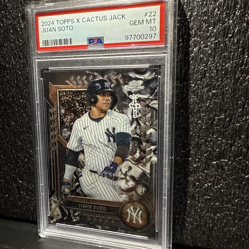 2024 Topps Cosmic Chrome x Cactus Jack - #22 Juan Soto PSA 10 - Image 3 of 4