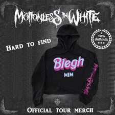 READ: NEW UNWORN Motionless In White Blegh Barbie Cropped Sweatshirt Size S-XXL