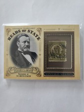 2020 Upper Deck Goodwin Champions Heads of State Stamp Relics Ulysses S Grant