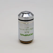 Olympus Microscope Objective Ach 100x Oil Ph3 Phase Contrast