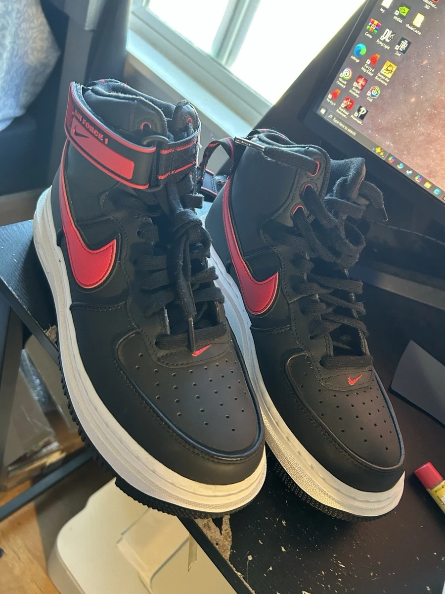 Nike Air Force 1 High Boot 2020 Black Red for Sale | Authenticity