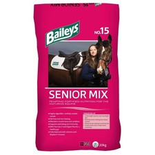 HORSE & PONY FOOD - Baileys No.15 Senior Mix for Older Horses 20kg 1.50 per kilo