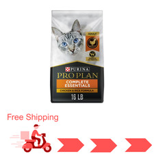 Purina Pro Plan Complete Essentials Dry Cat Food, Salmon  Rice, 16 lb