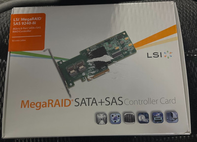 LSI MegaRaid SAS9240-8i kit with cables Factory Sealed