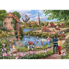 Doggy Paddle 1000 Piece Jigsaw Puzzle HOP New