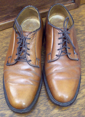 VTG Plain Toe Blucher Oxfords Shoes~ Bob Smart/Craddock-Terry~Mid Tan~Size 8.5D