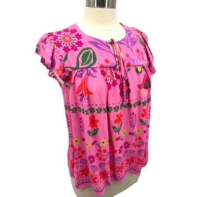 Easel Boutique Flowered Sleeveless Top (S) NW/tags