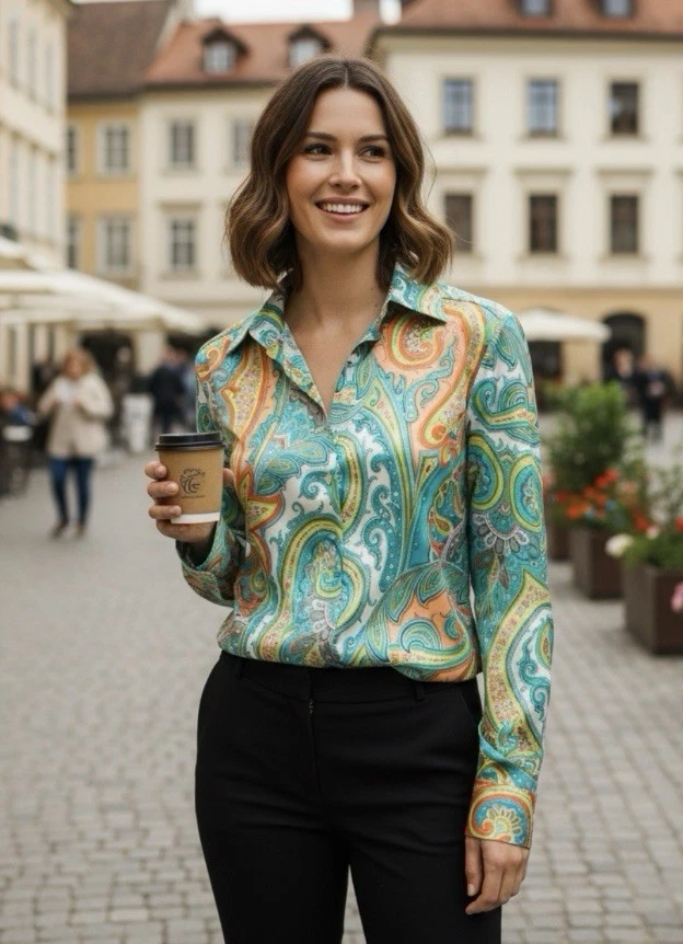 Dolce&Gabbana Silk Multicolor Tops for Women for sale | eBay