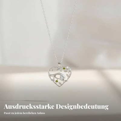 Mutter-Kind-Halskette Muttertagsgeschenk Mutter Kind Kette Herz-Design