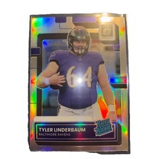 2022 Panini Donruss Rated Rookie Tyler Linderbaum Optic Preview Holo Prizm (RC)