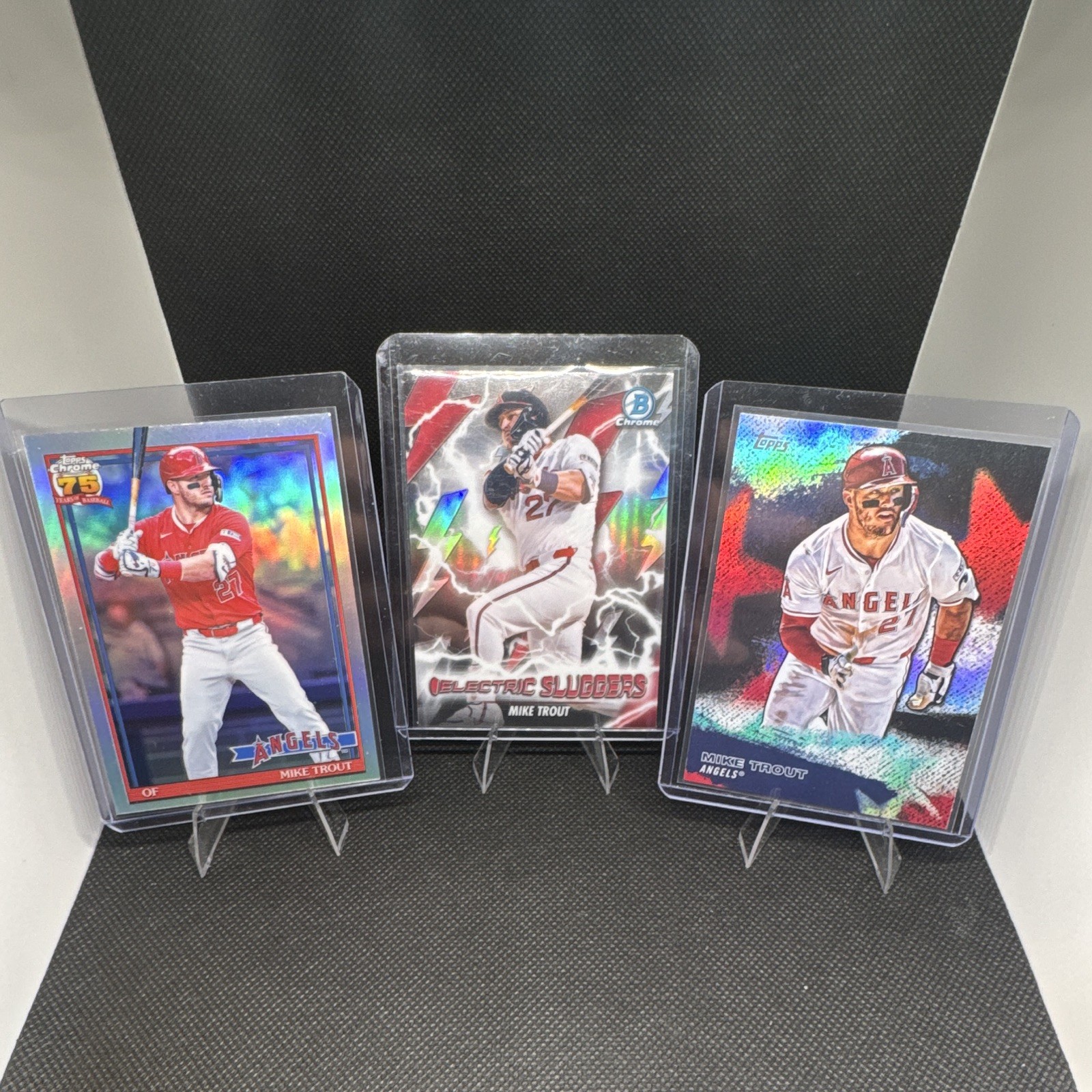 LA Angels 30-Card Lot Ohtani 2019, Klassen and Fontenelle Auto, Trout view 8