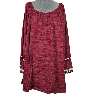 Double Lace Sleeve Tunic Top Size 2XL 