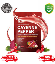 Cayenne Pepper Softgels Supplement, Supports Leg Vein, 240 Softge /1 Bag
