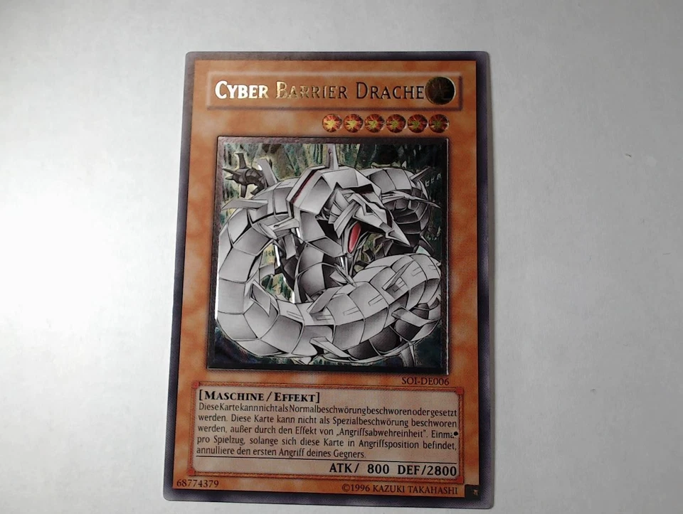 Yugioh CYBER BARRIER DRACHE , soi-de006 Ultimate Rare deutsch Near Mint  - Bild 2 von 4
