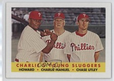 2007 Topps Heritage Ryan Howard Charlie Manuel Chase Utley #386 0uf1