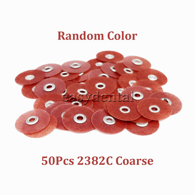 50pcs Dental Sof-Lex Extra Thin Contouring And Polishing Discs 2382C Coarse 1/2''