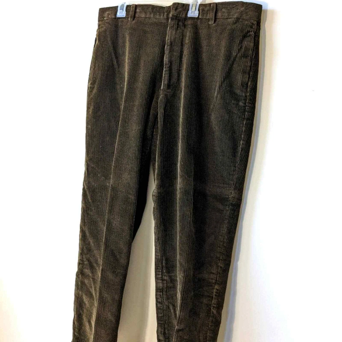 Vintage Baracuta dark brown thick corduroy trousers dress pants sz 38x30 grandpa