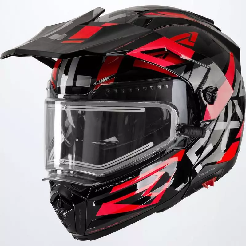 FXR Maverick X Modular Heated Snowmobile Helmet Red M L XL 220623 1020
