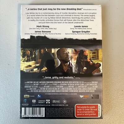 Low Winter Sun: Season One (DVD, 4-Disc Set) Region Brand New