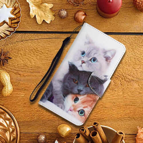 Flower Cat Butterfly Wallet Phone Case For LG K22 K31 K51 K61 Stylo 6 7 Velvet - Picture 15 of 129