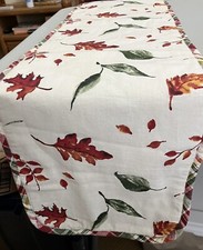 Christmas Quilted Fall Padded Reversible Table Runner 13 x 68