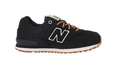 New Balance 574 Big Kids Running Shoes Sneakers KL574HAG - Black/Brown - Picture 2 of 6