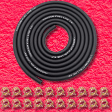 1/4 Inch ID Fuel Line Hose 10Ft  20 Hose Clamps for Small Gas Engines.